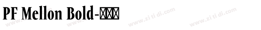 PF Mellon Bold字体转换